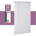 Lotus Blinds Living Accents Vinyl 1 in. Mini-Blinds 27 in. W X 72 in. H White Cordless MAX2772WH